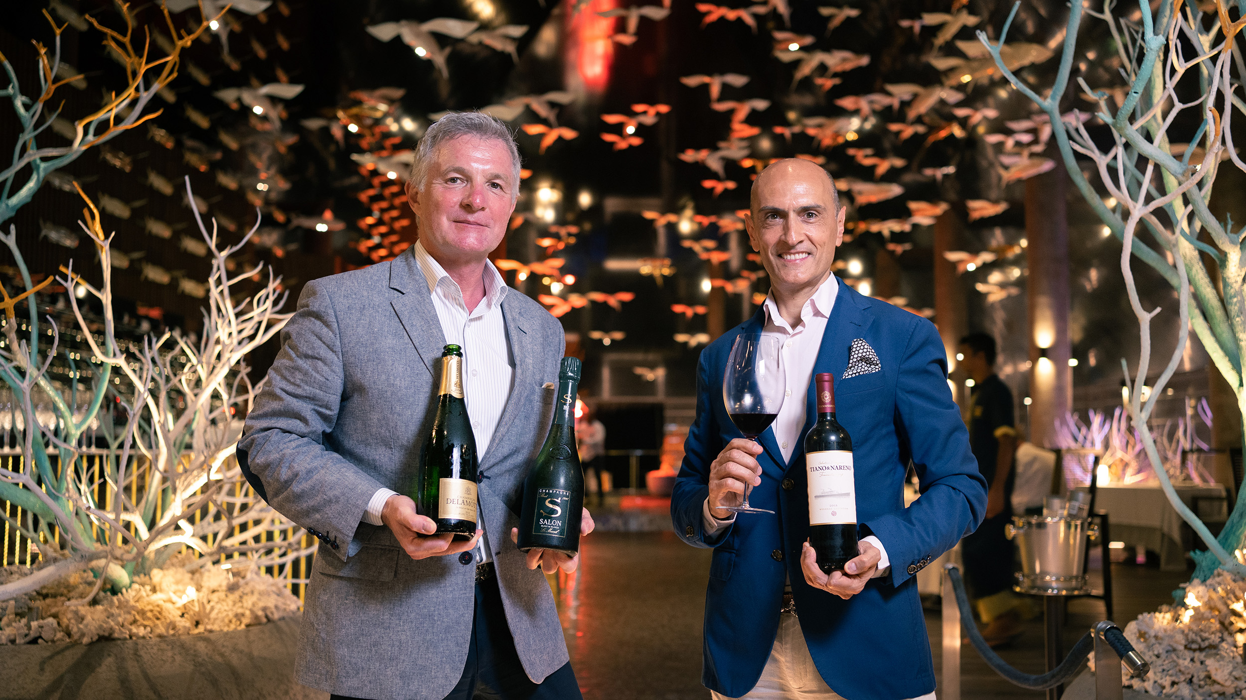 Delamotte Salon & Tiano Nareno Winemaker’s Dinner in Aragu